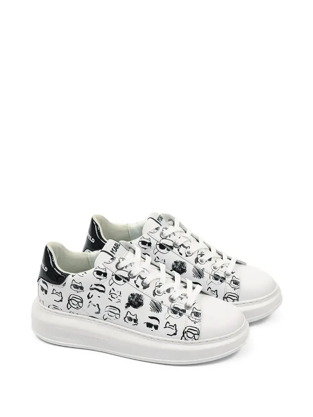 Karl Lagerfeld Icon NFT Capri Graffiti sneakers White