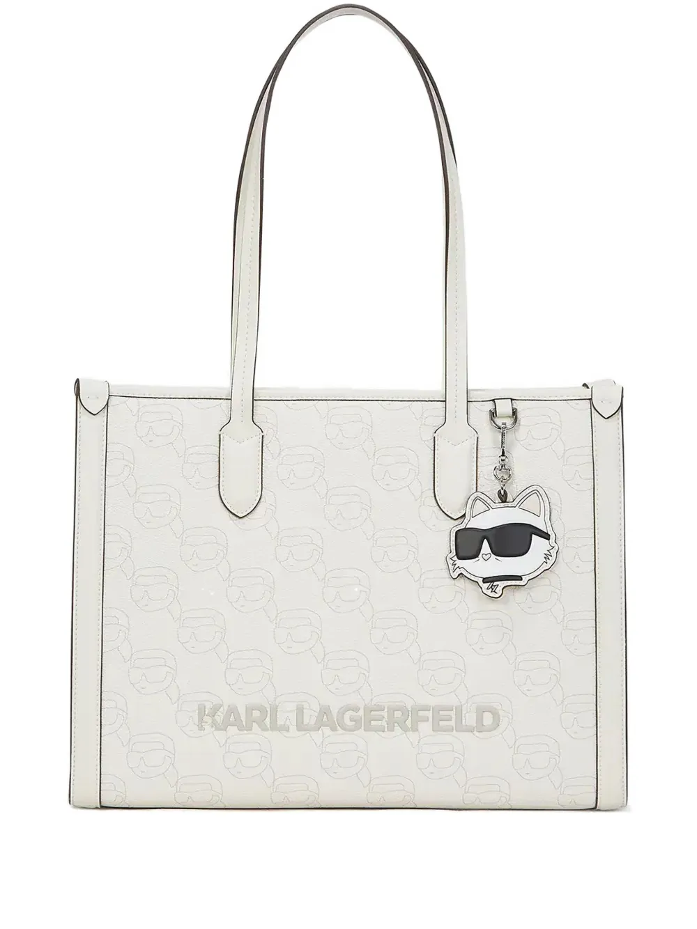 Karl Lagerfeld medium Ikon tote bag | White | Image 1