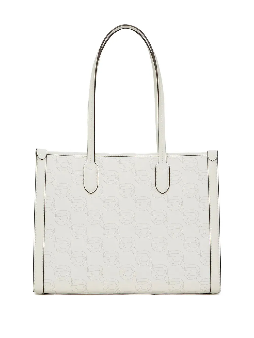 Karl Lagerfeld Shopper met monogram Wit