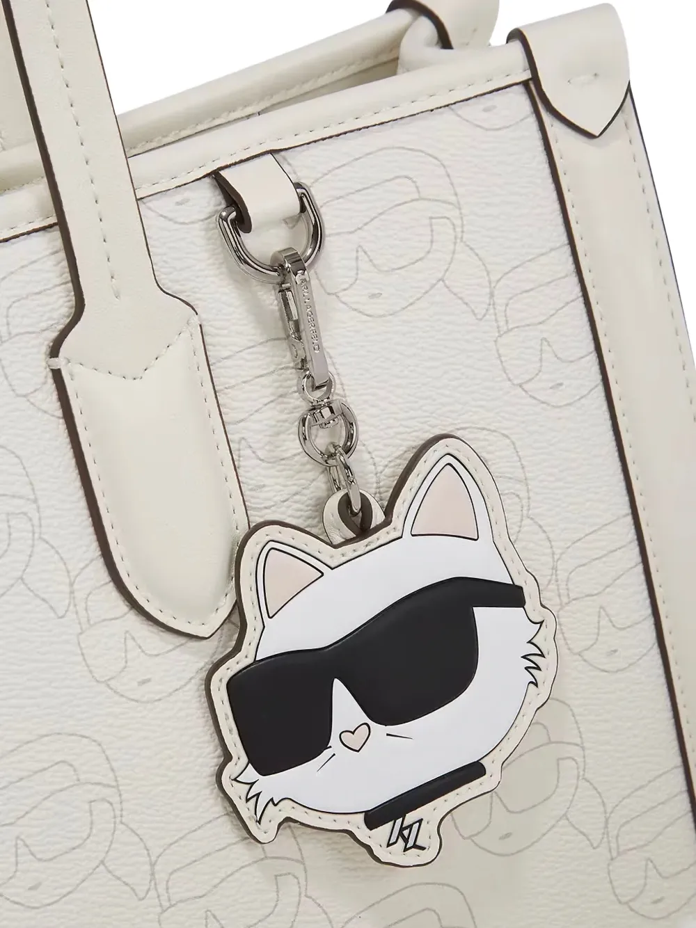 Karl Lagerfeld Shopper met monogram Wit