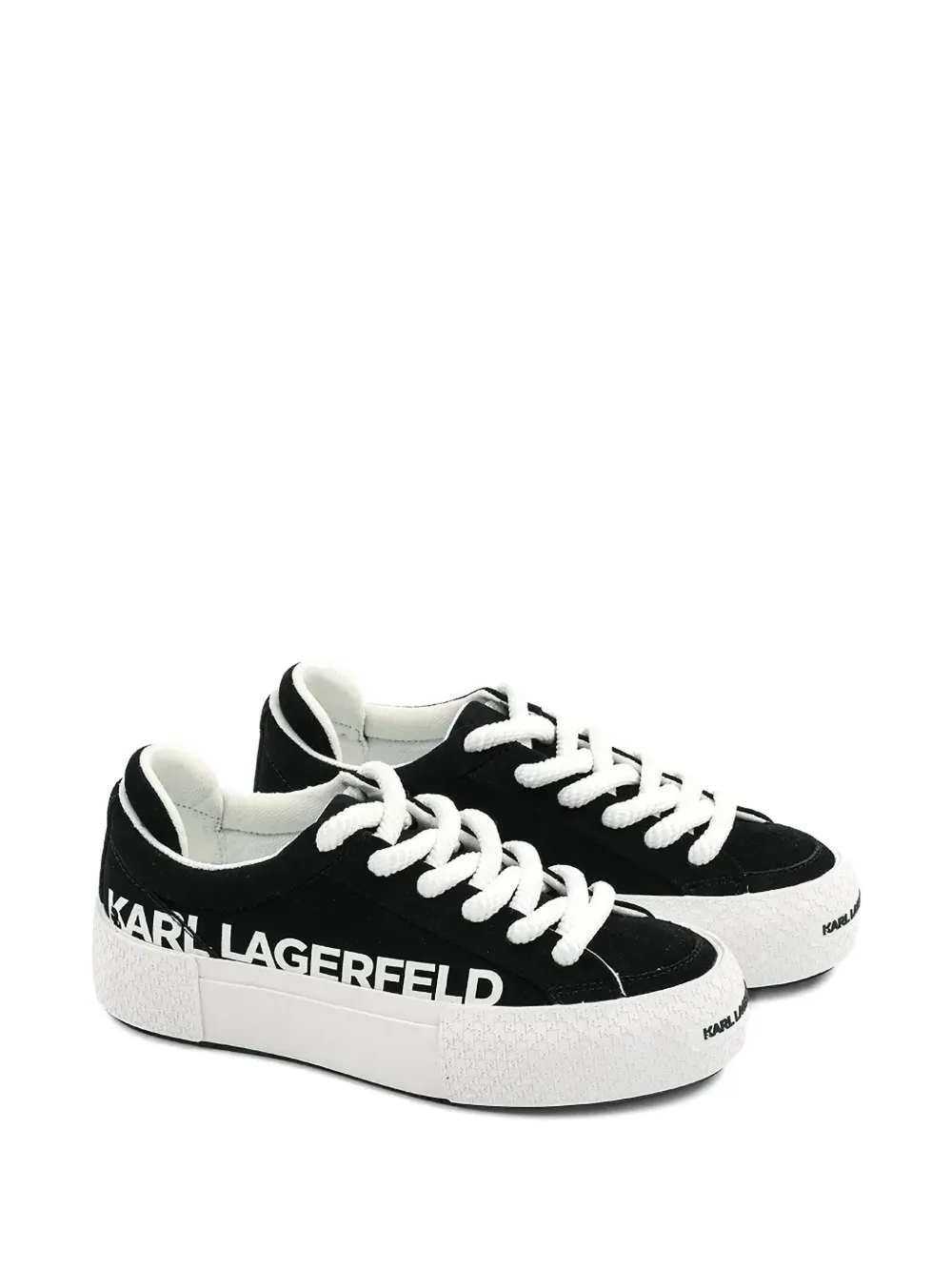 KARL LAGERFELD LOGO-PRINT SNEAKERS