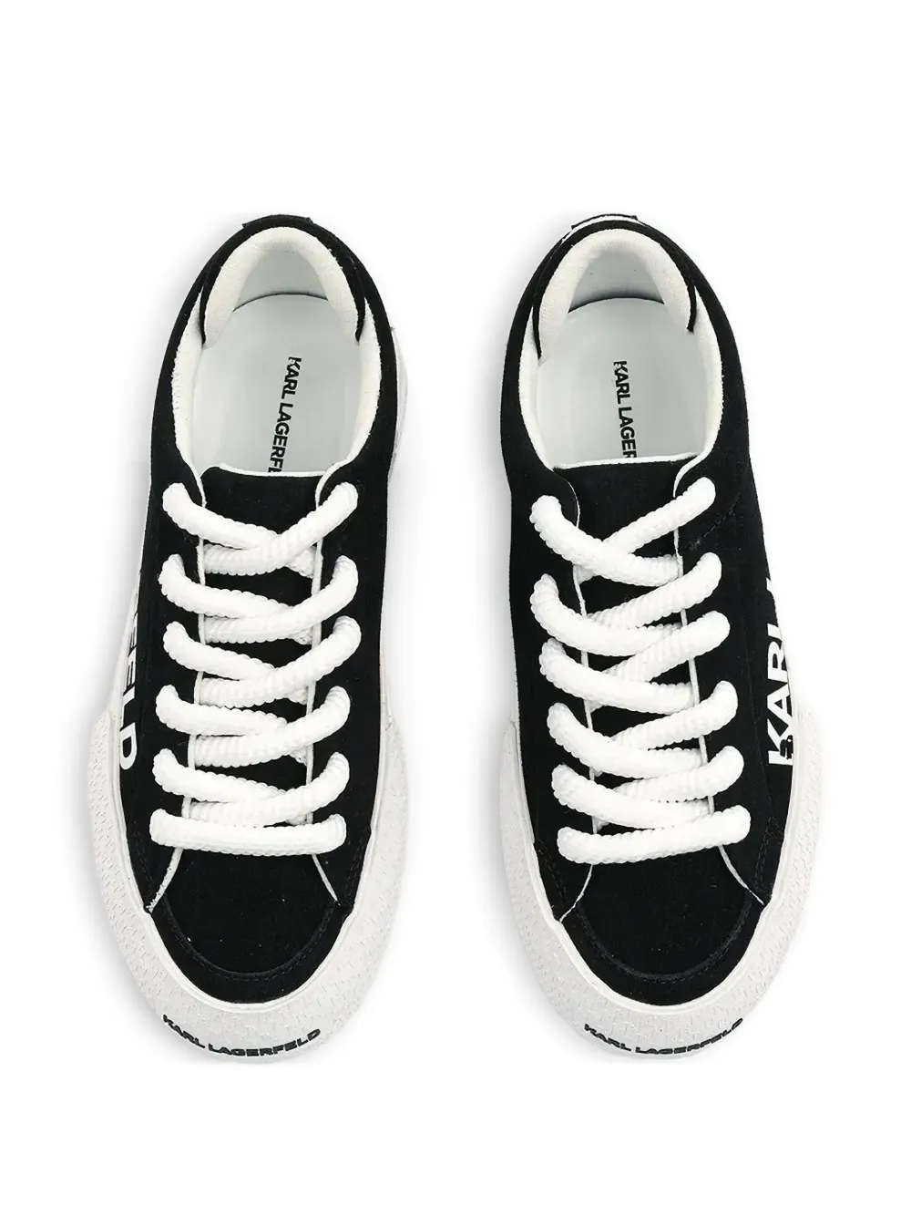 KARL LAGERFELD LOGO-PRINT SNEAKERS