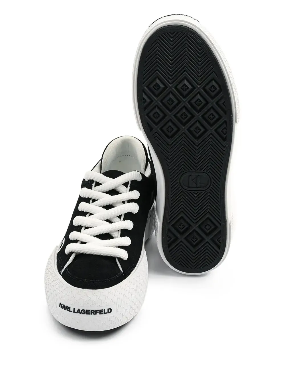 KARL LAGERFELD LOGO-PRINT SNEAKERS