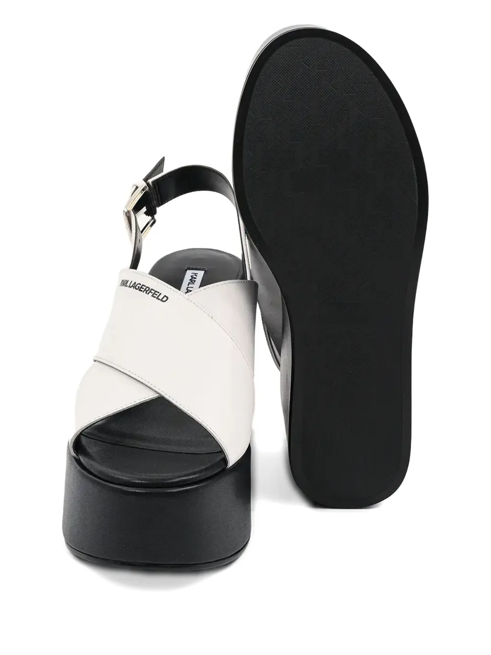 Shop Karl Lagerfeld Leather Sandals