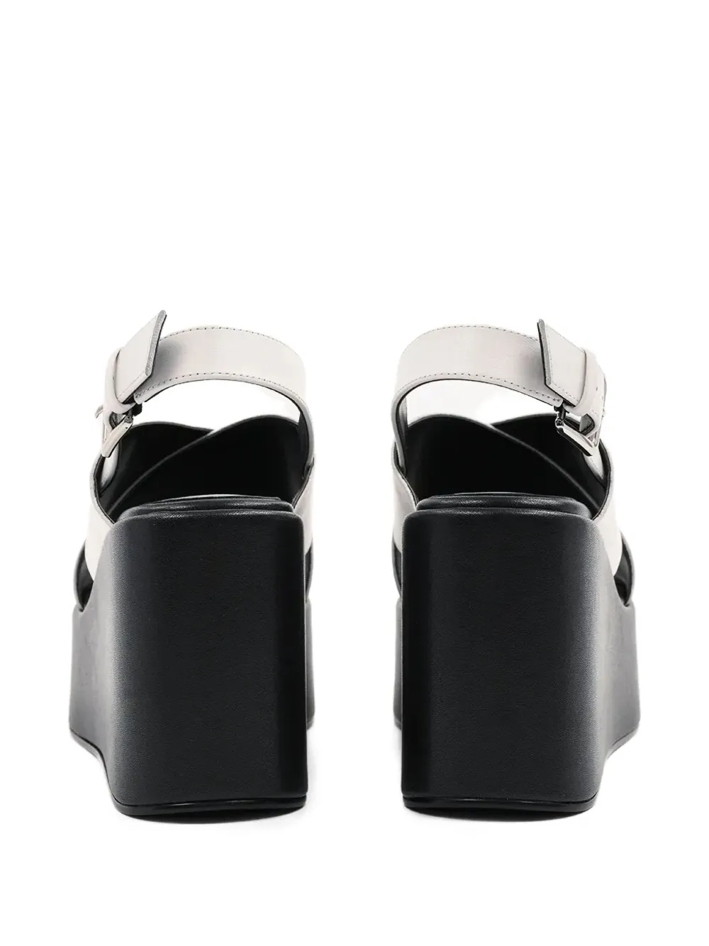 Karl Lagerfeld leather sandals White