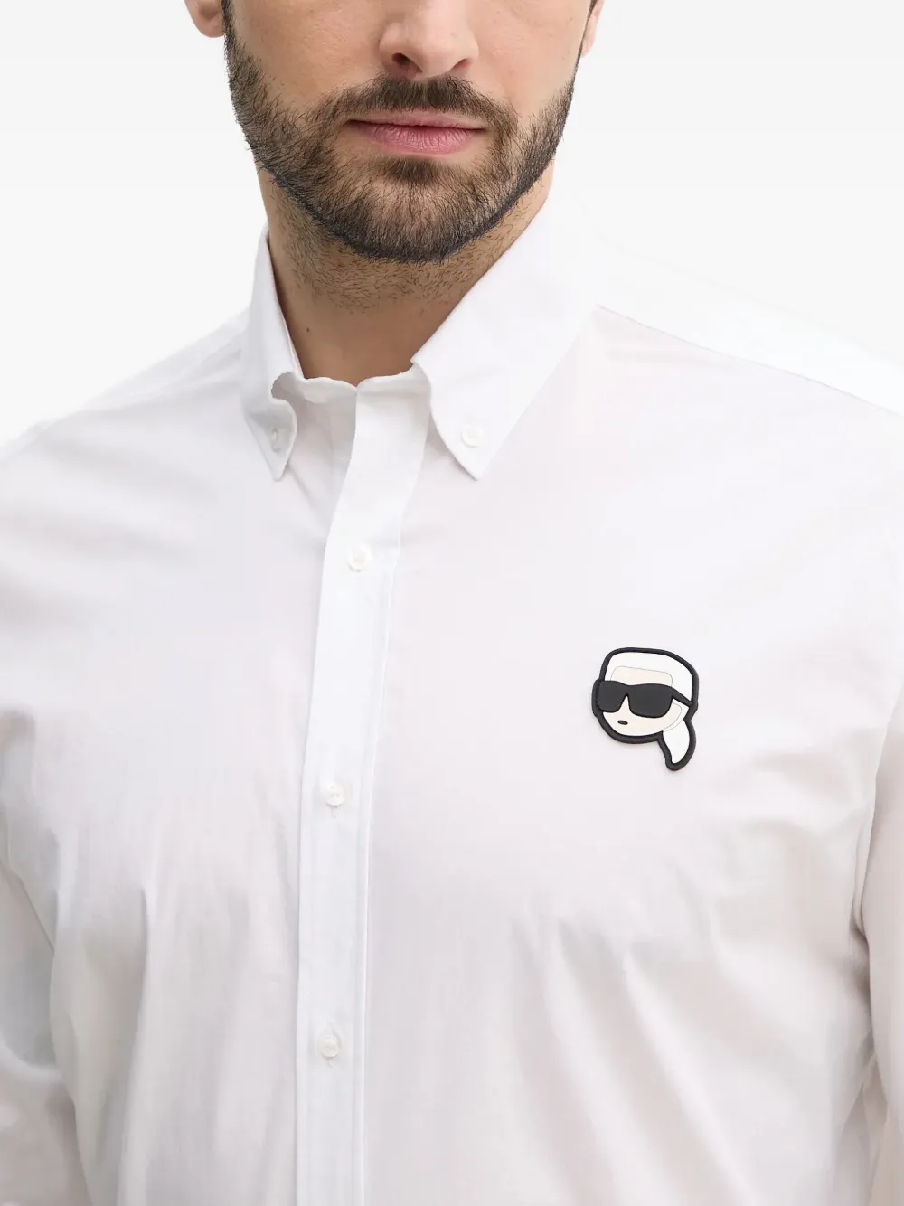 Karl Lagerfeld Ikonik Karl overhemd Wit