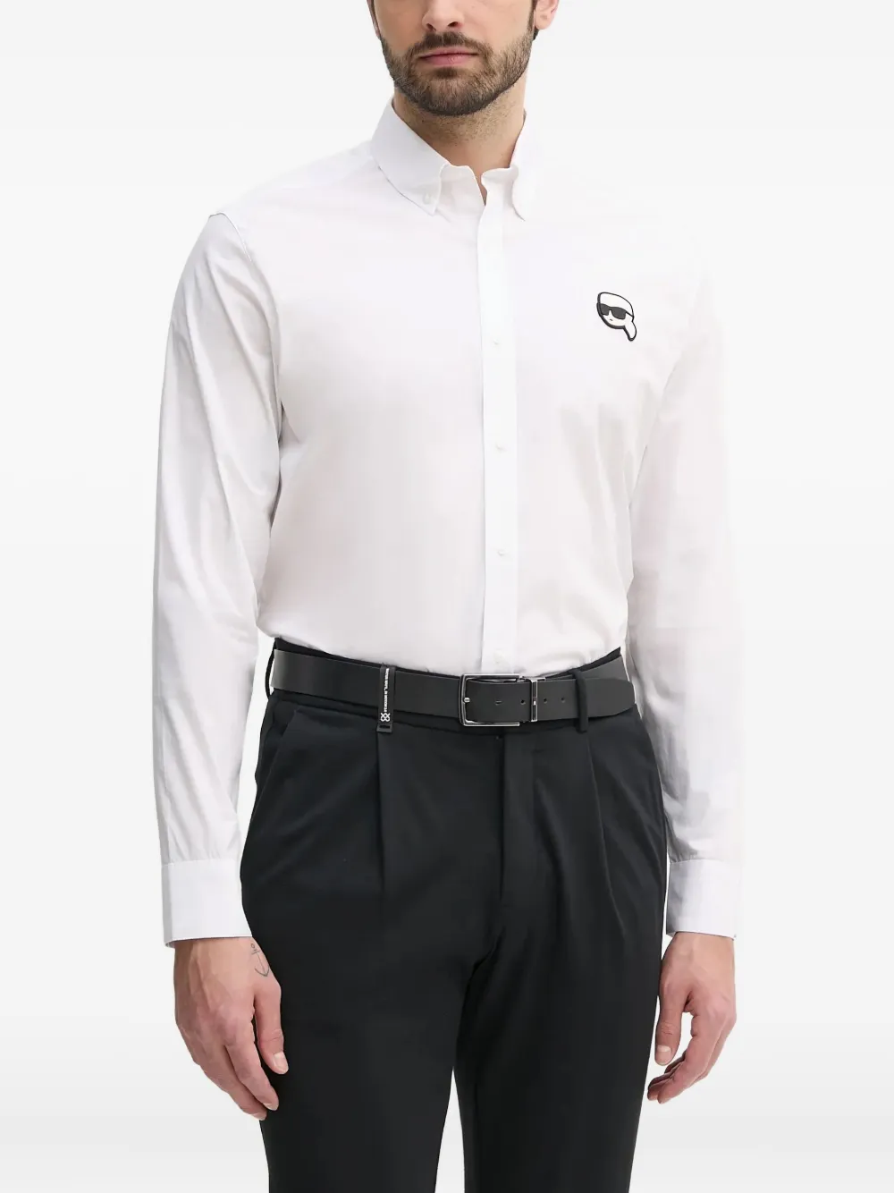 Karl Lagerfeld Ikonik Karl overhemd Wit