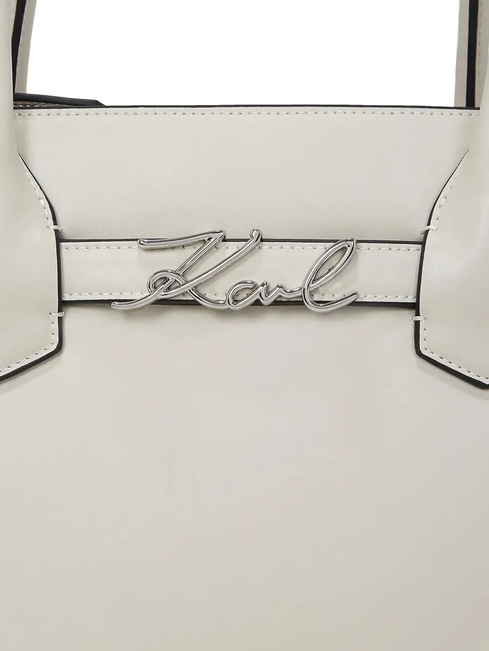 Karl Lagerfeld Gestructureerde handtas - Beige