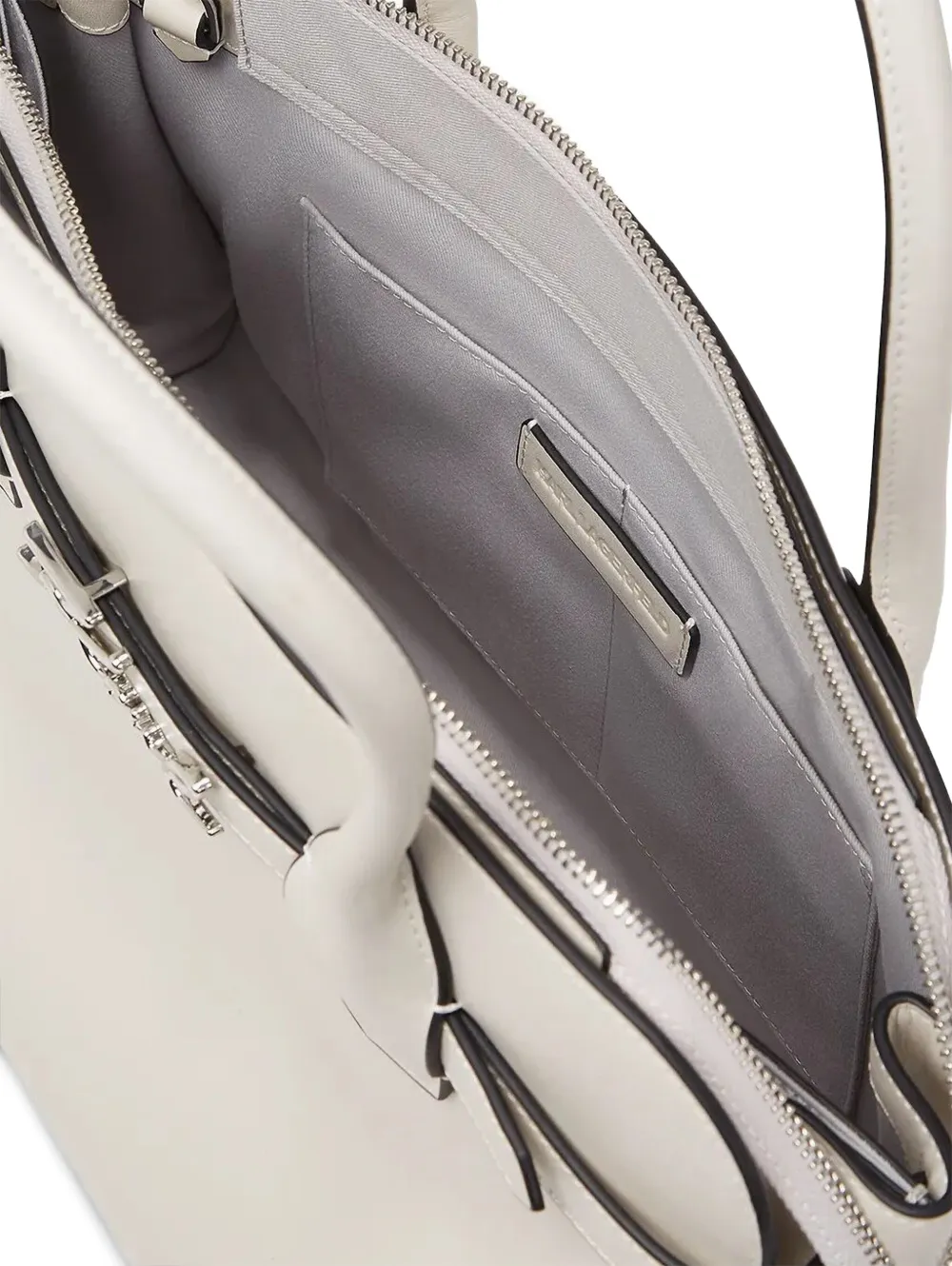 Karl Lagerfeld Gestructureerde handtas Beige