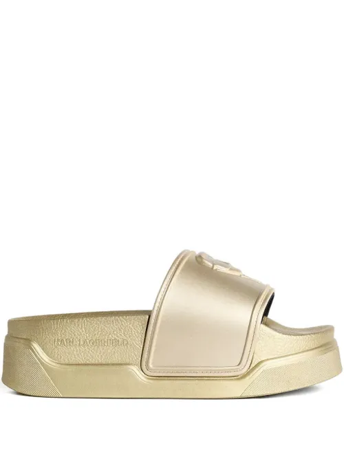 Claquettes à logo embossé - Karl Lagerfeld - Modalova