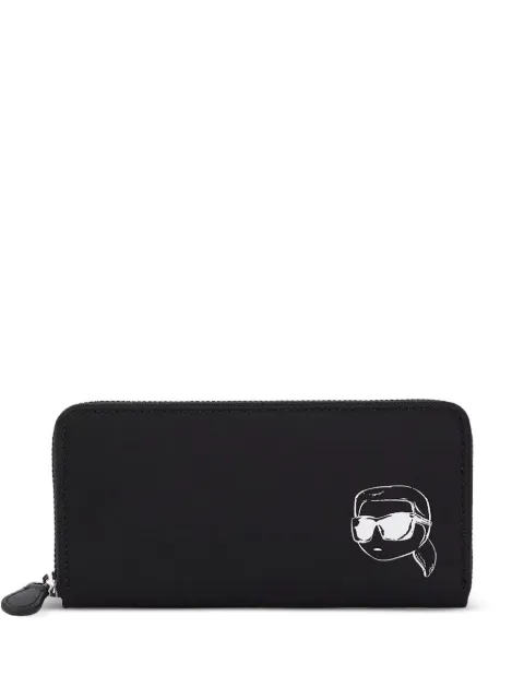 Karl Lagerfeld logo-print wallet 