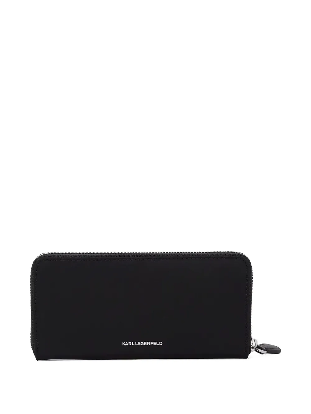 Karl Lagerfeld logo-print wallet - Zwart