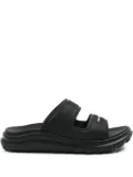 Karl Lagerfeld logo-print slides - Black