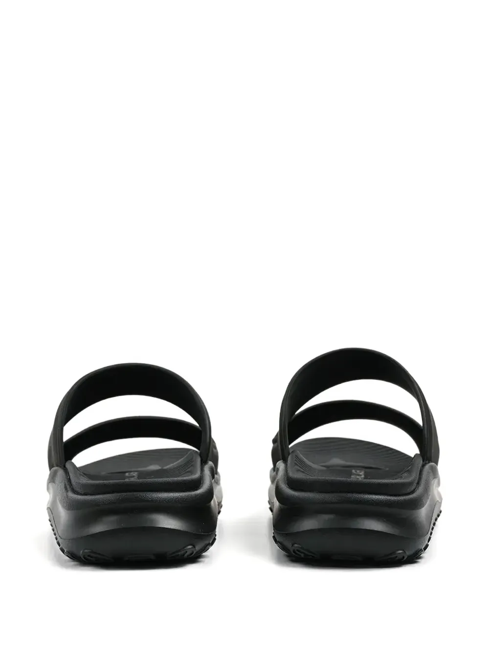 Karl Lagerfeld logo-print slides Black