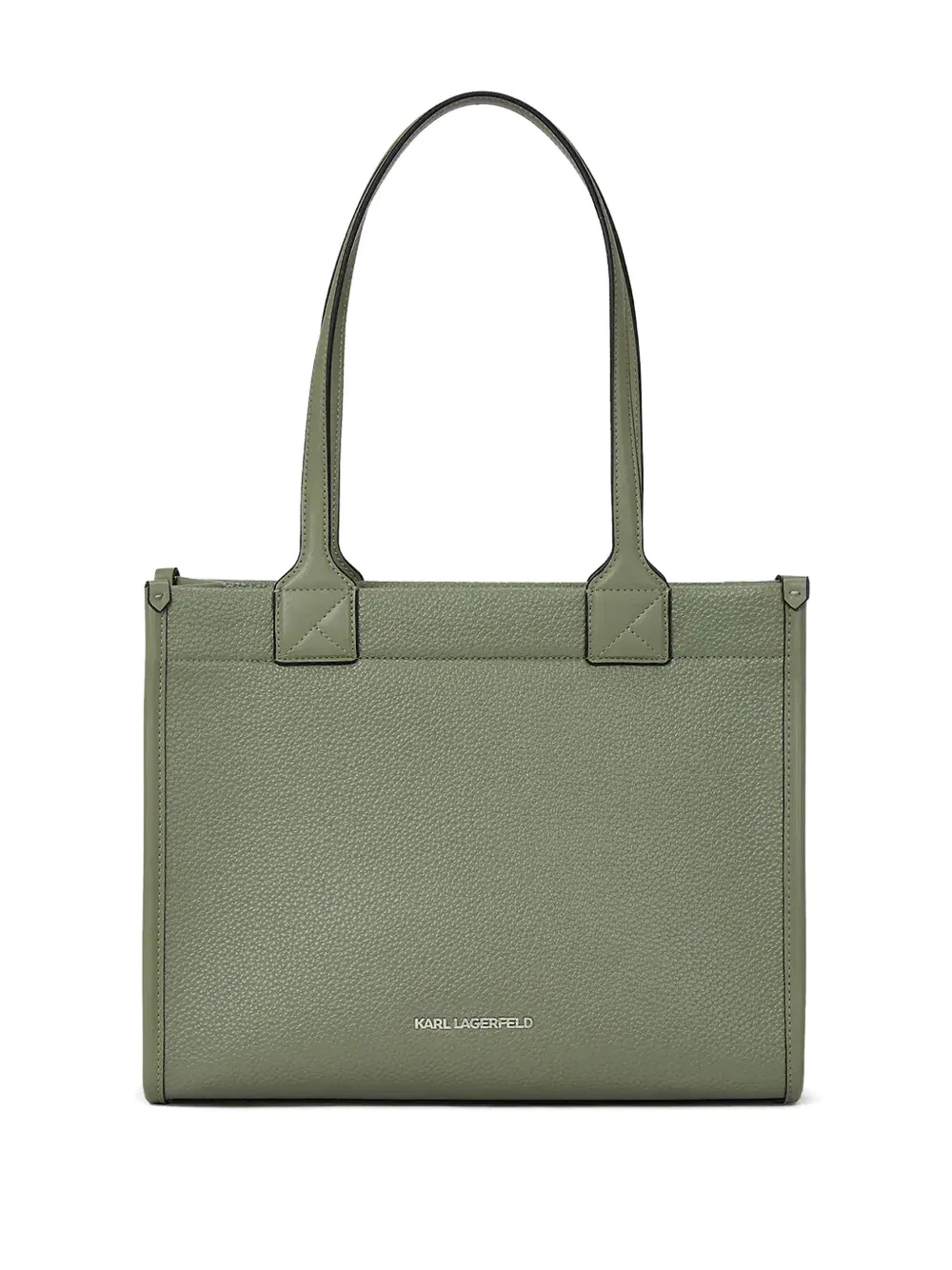 Karl Lagerfeld Shopper met logo-reliëf - Groen