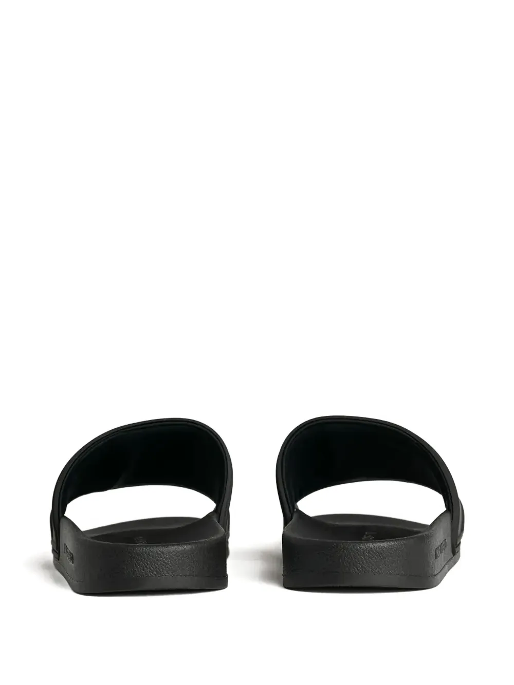 Karl Lagerfeld logo-embossed slides Black