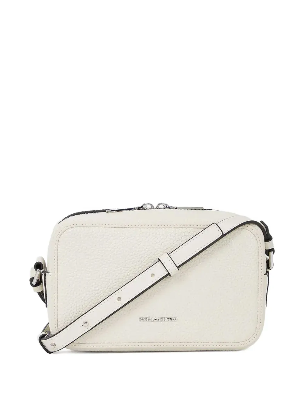Karl Lagerfeld Crossbodytas met geborduurd logo Wit