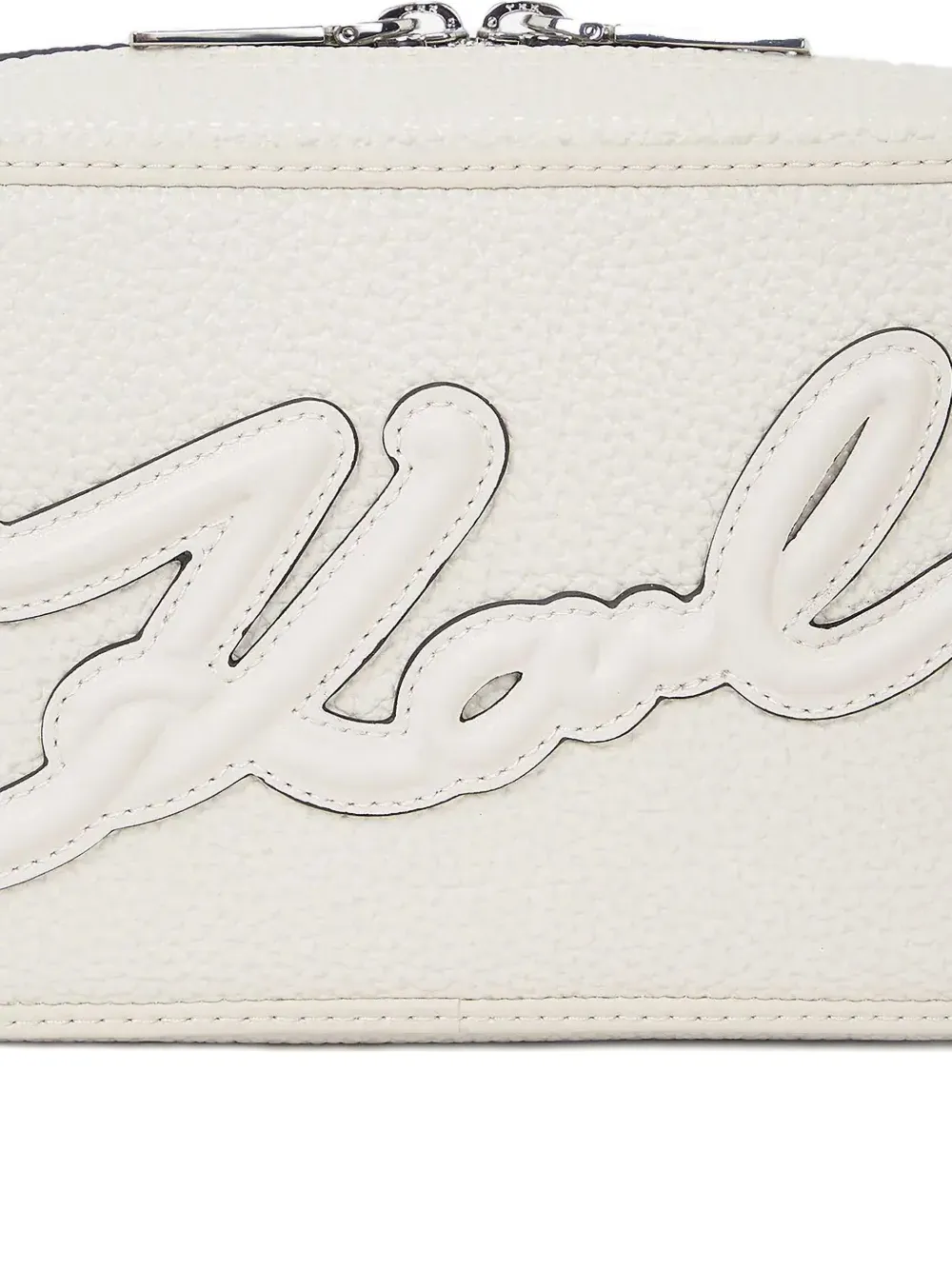 Karl Lagerfeld Crossbodytas met geborduurd logo Wit
