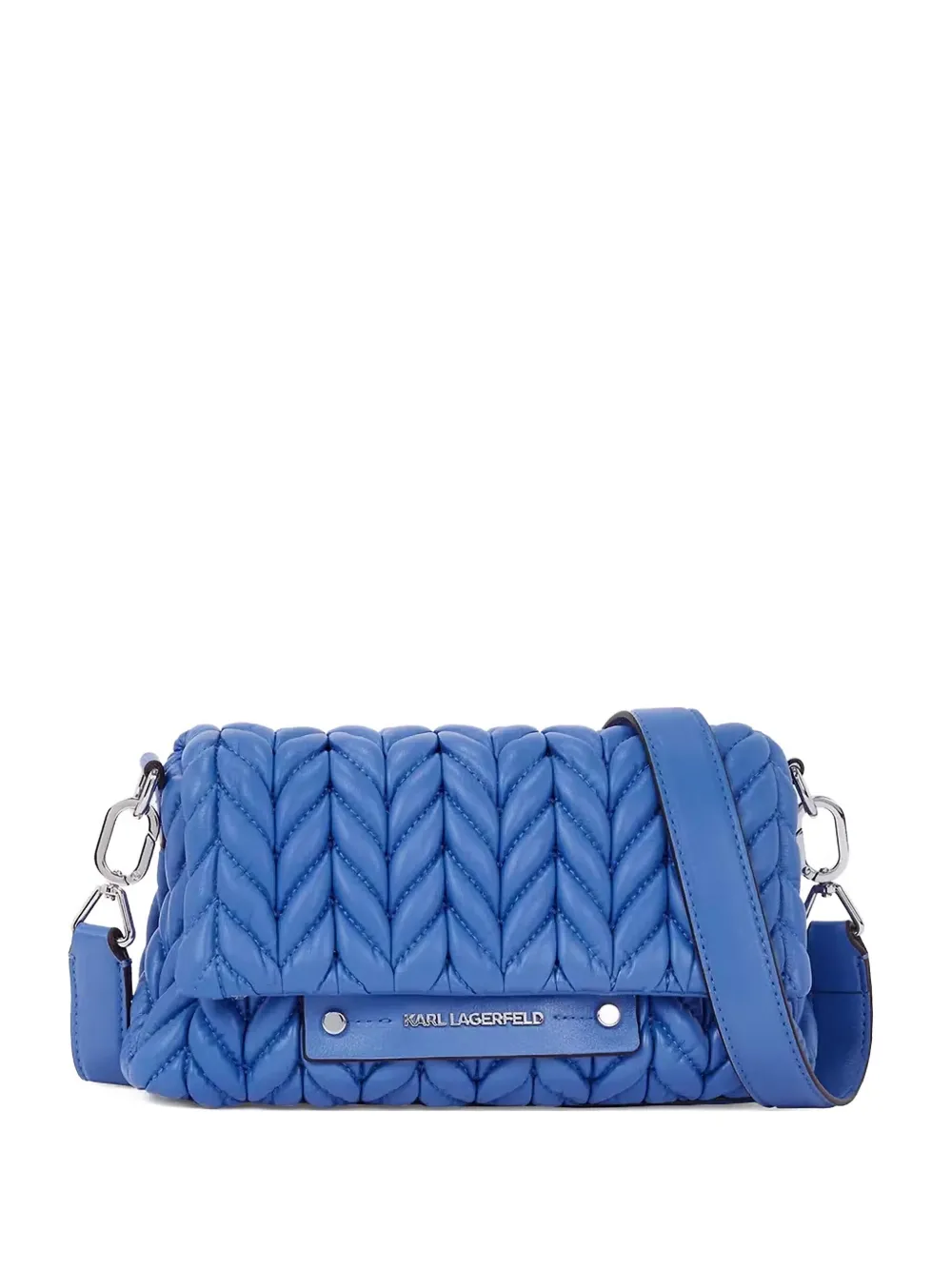 Karl Lagerfeld K/Weave cross body bag - ブルー Karl Lagerfeld K/Weave cross body bag - ブルー