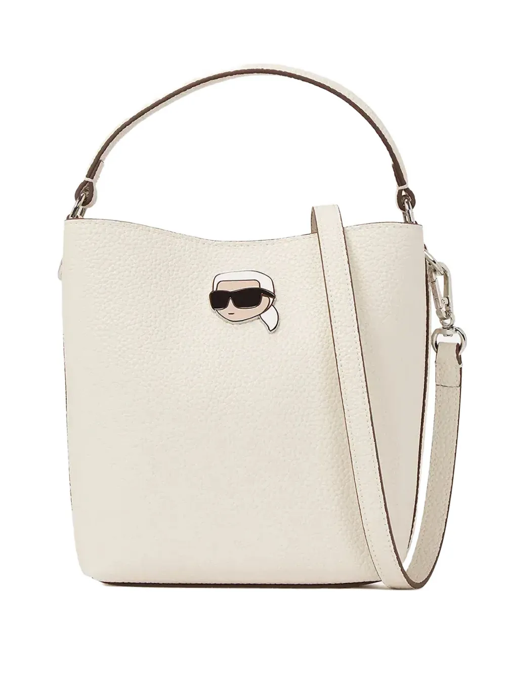 Karl Lagerfeld bolsa bucket texturizada | blanco | Image 1