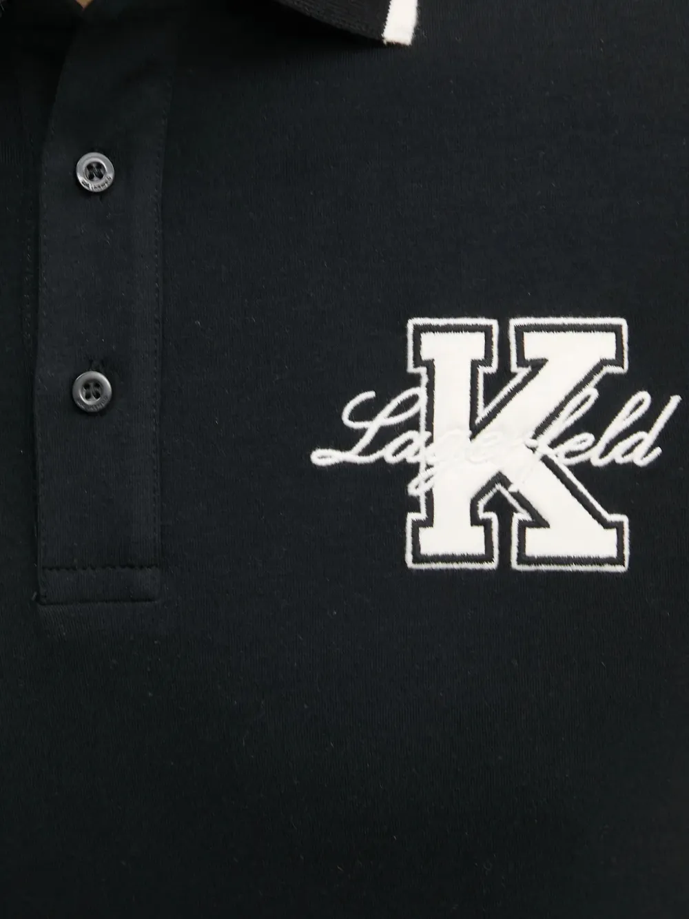 Karl Lagerfeld Overhemd met logopatch Zwart