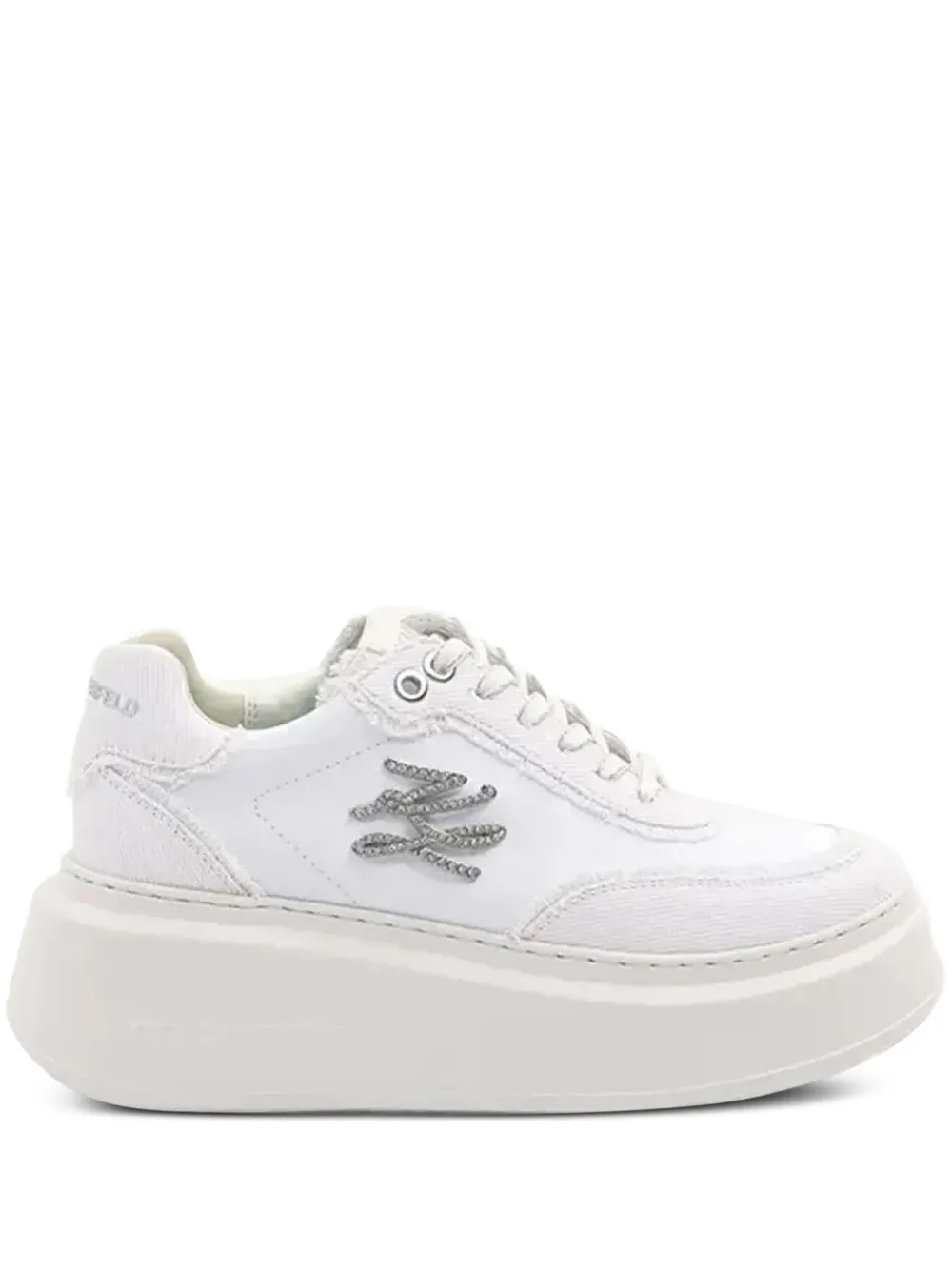 Karl Lagerfeld logo-appliqué sneakers White