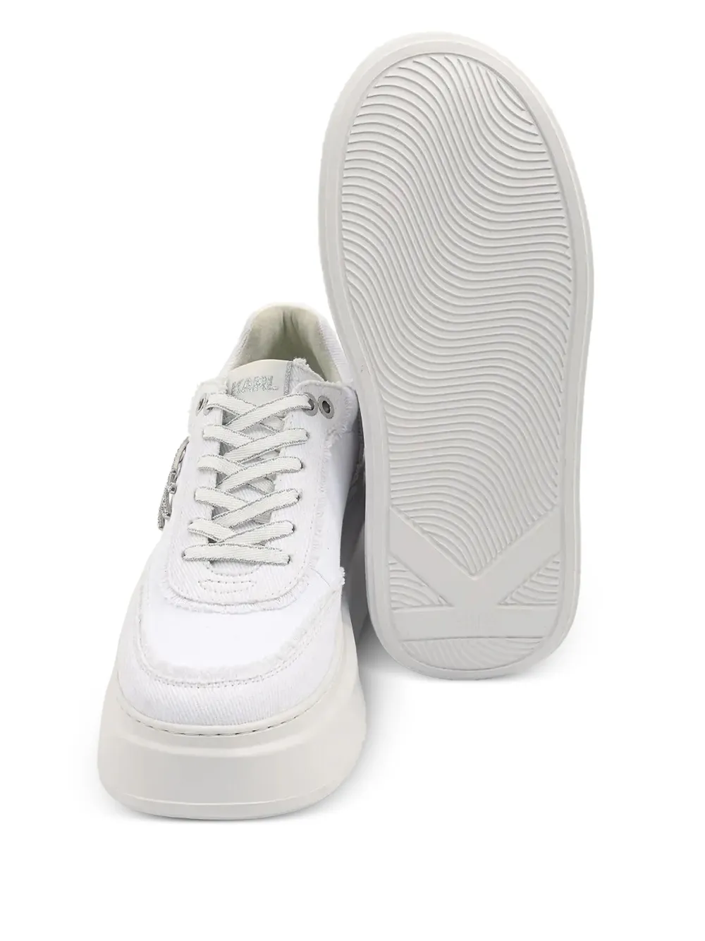 Karl Lagerfeld logo-appliqué sneakers White
