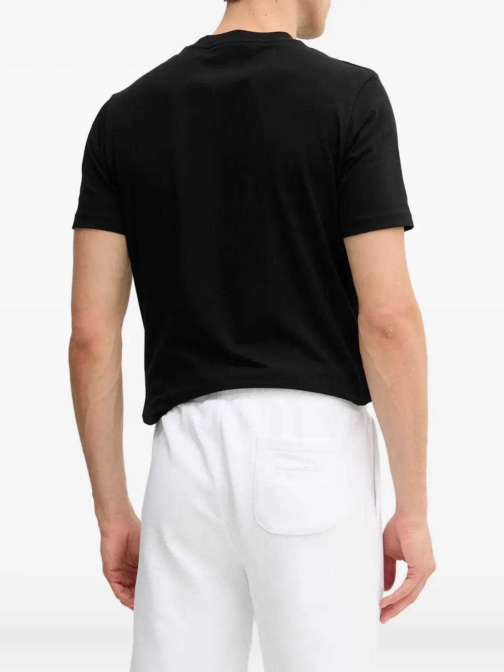 Karl Lagerfeld Shorts met trekkoord en Ikonik-patch Wit