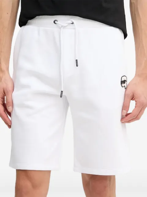 Karl Lagerfeld Ikonik-patch drawstring shorts