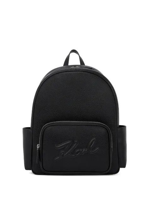 Karl Lagerfeld embossed-logo backpack