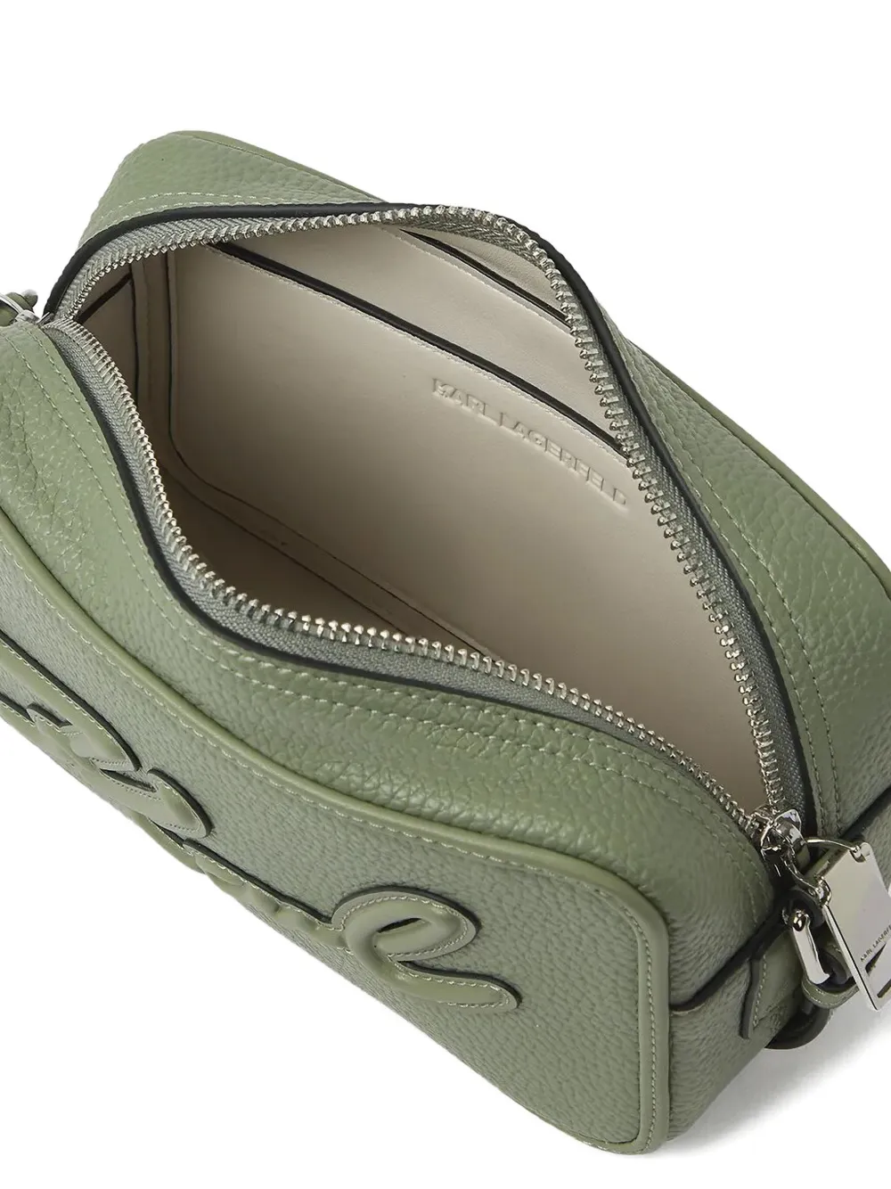Karl Lagerfeld Signature crossbodytas Groen
