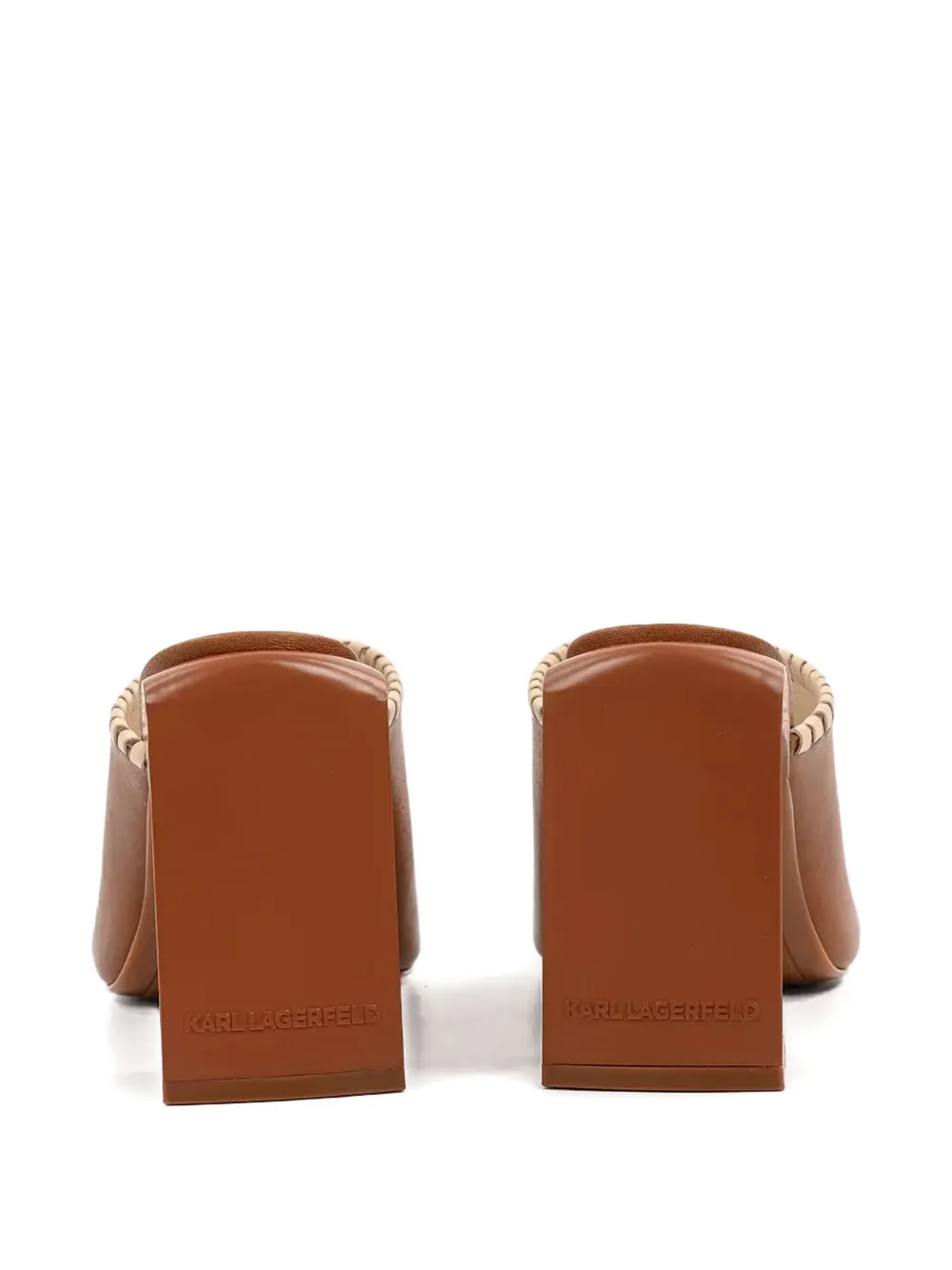 Karl Lagerfeld 90mm Astra Nova mules Brown