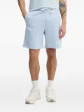 Karl Lagerfeld logo-embroidered side-striped shorts - Blue