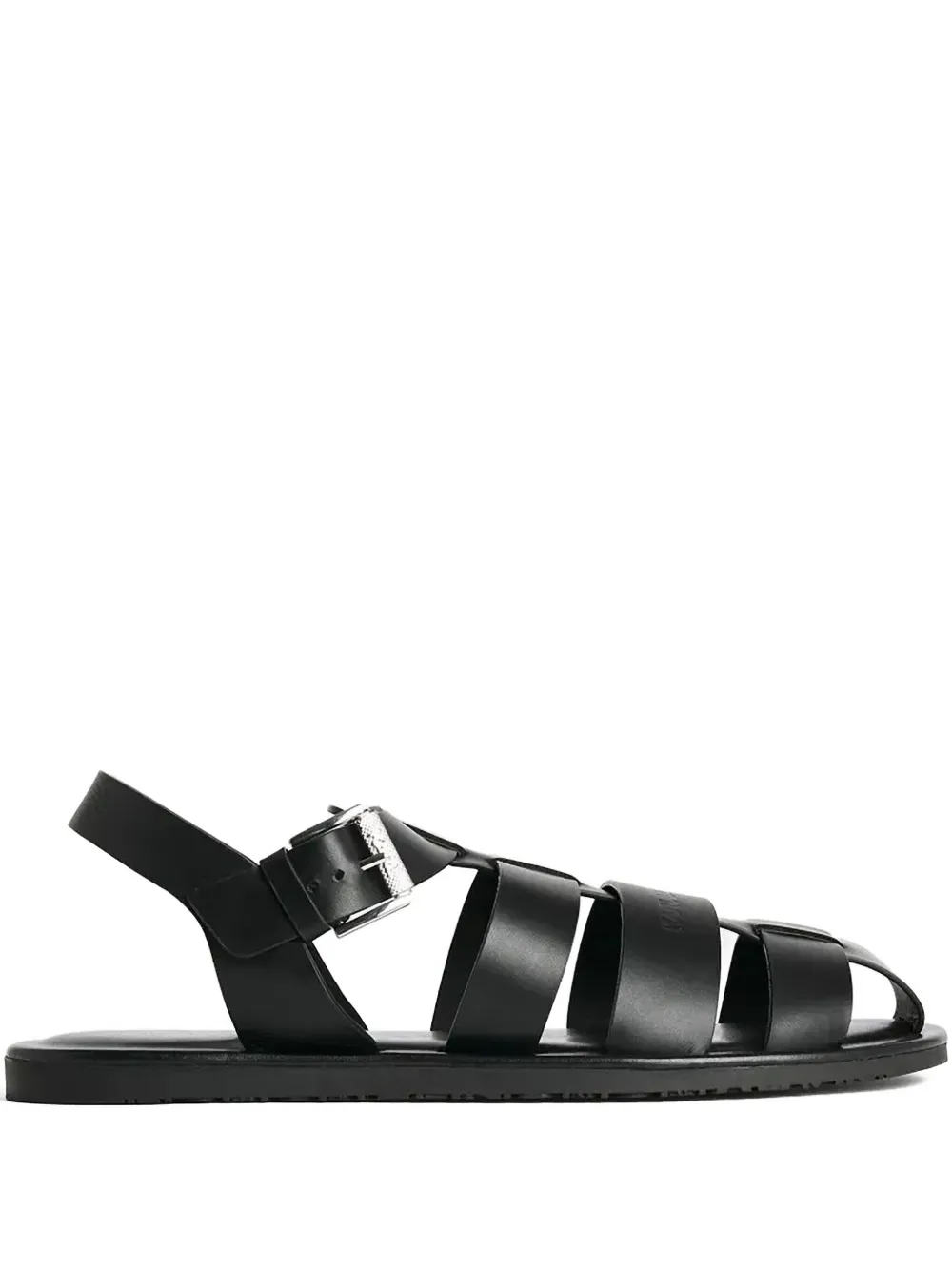 Karl Lagerfeld leather sandals Black