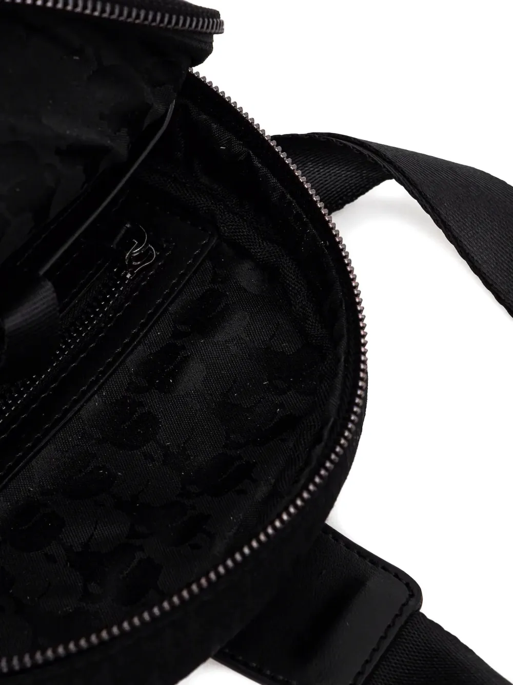 Karl Lagerfeld Crossbodytas met pied-de-poule patroon Zwart