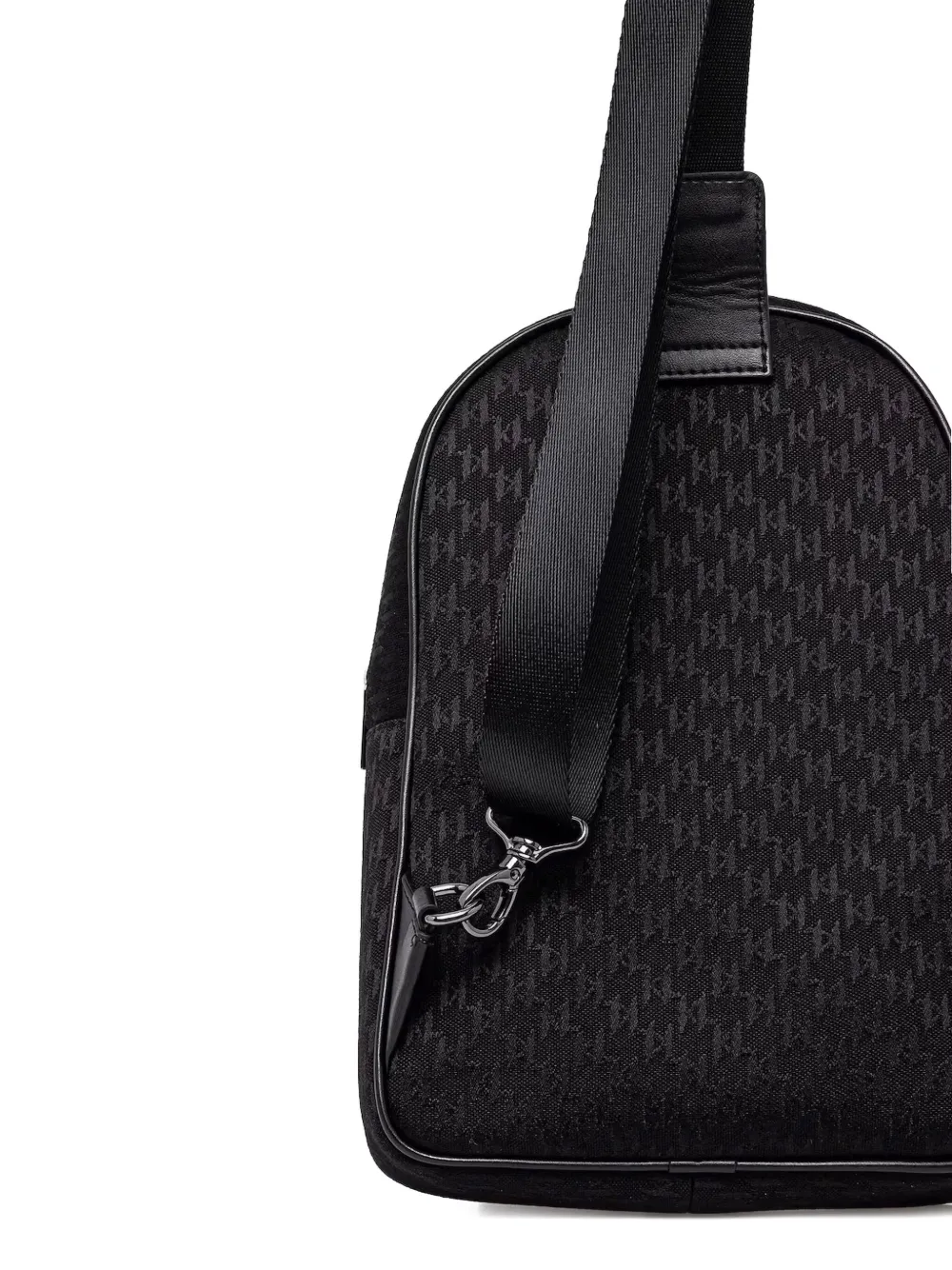 Karl Lagerfeld Crossbodytas met pied-de-poule patroon Zwart