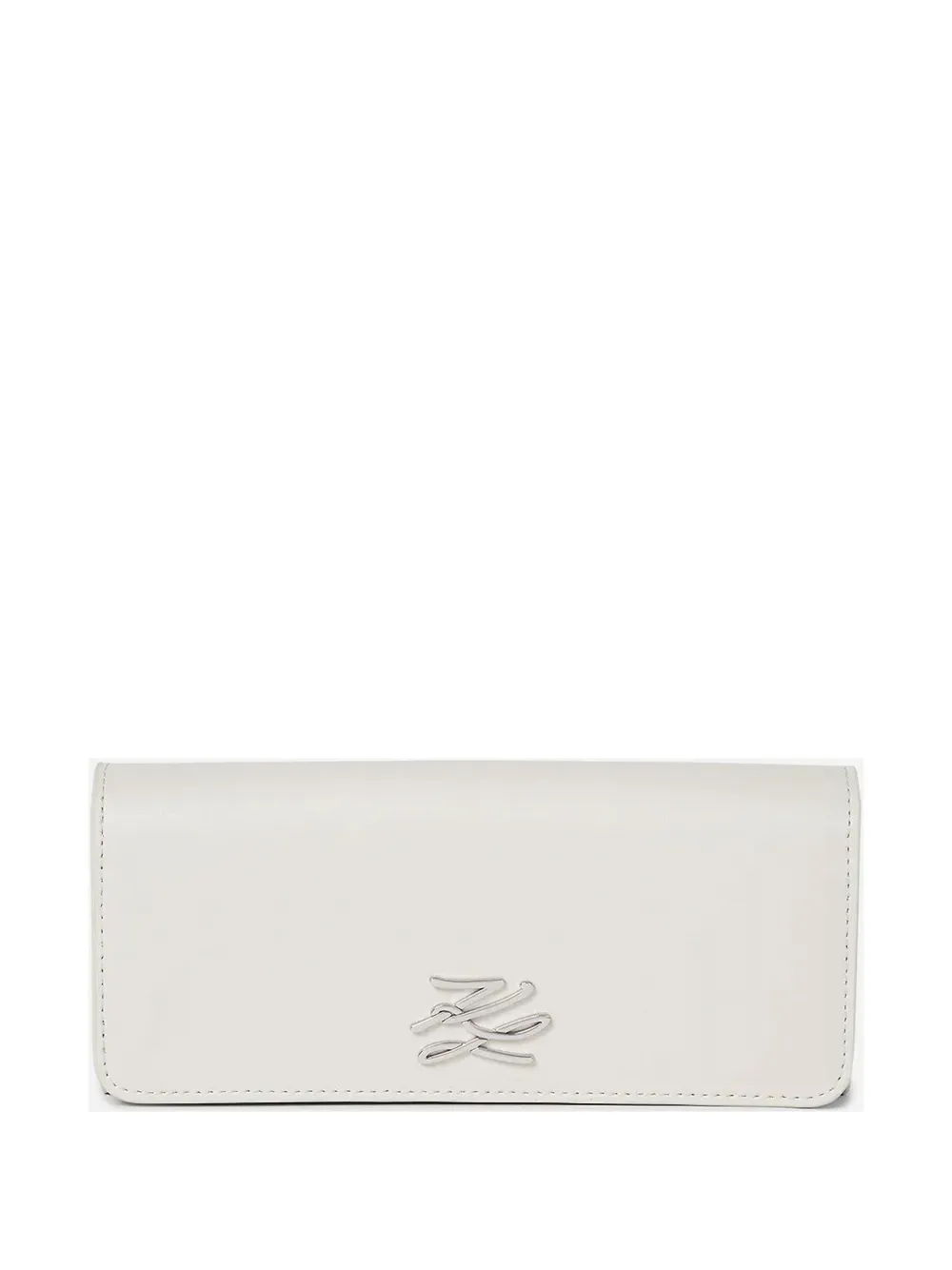 Karl Lagerfeld K Autograph logo-plaque wallet Wit