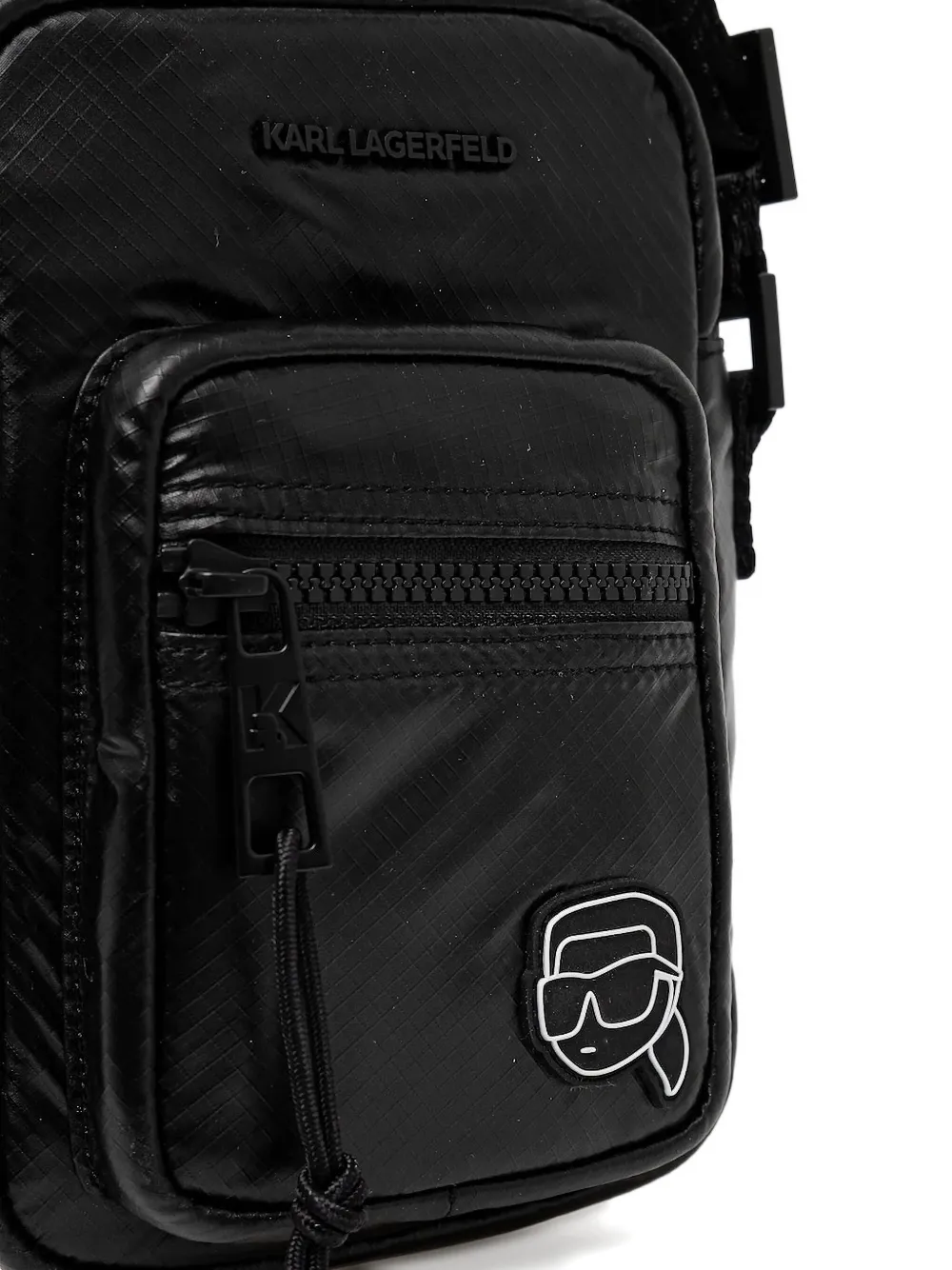 Karl Lagerfeld Messengertas met logopatch - Zwart