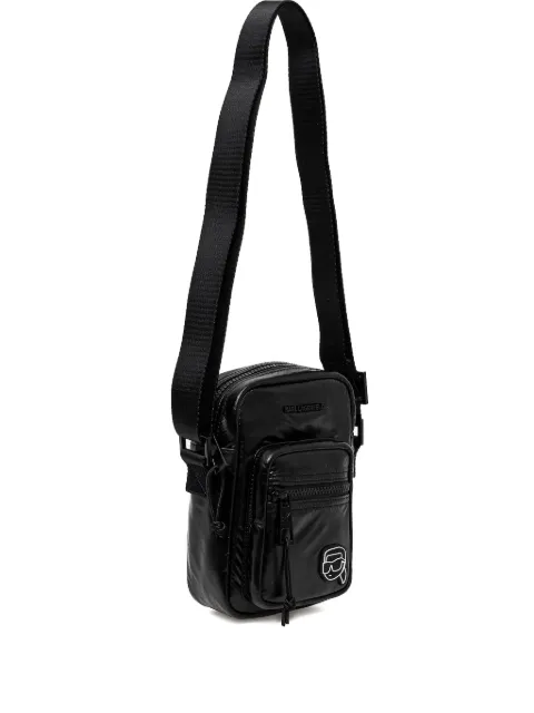 Karl Lagerfeld patch-logo messenger bag