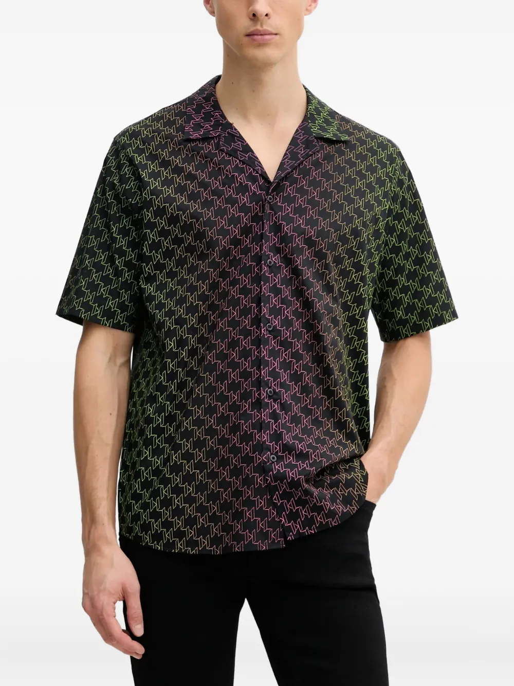 Karl Lagerfeld monogram ombré shirt | Image 2