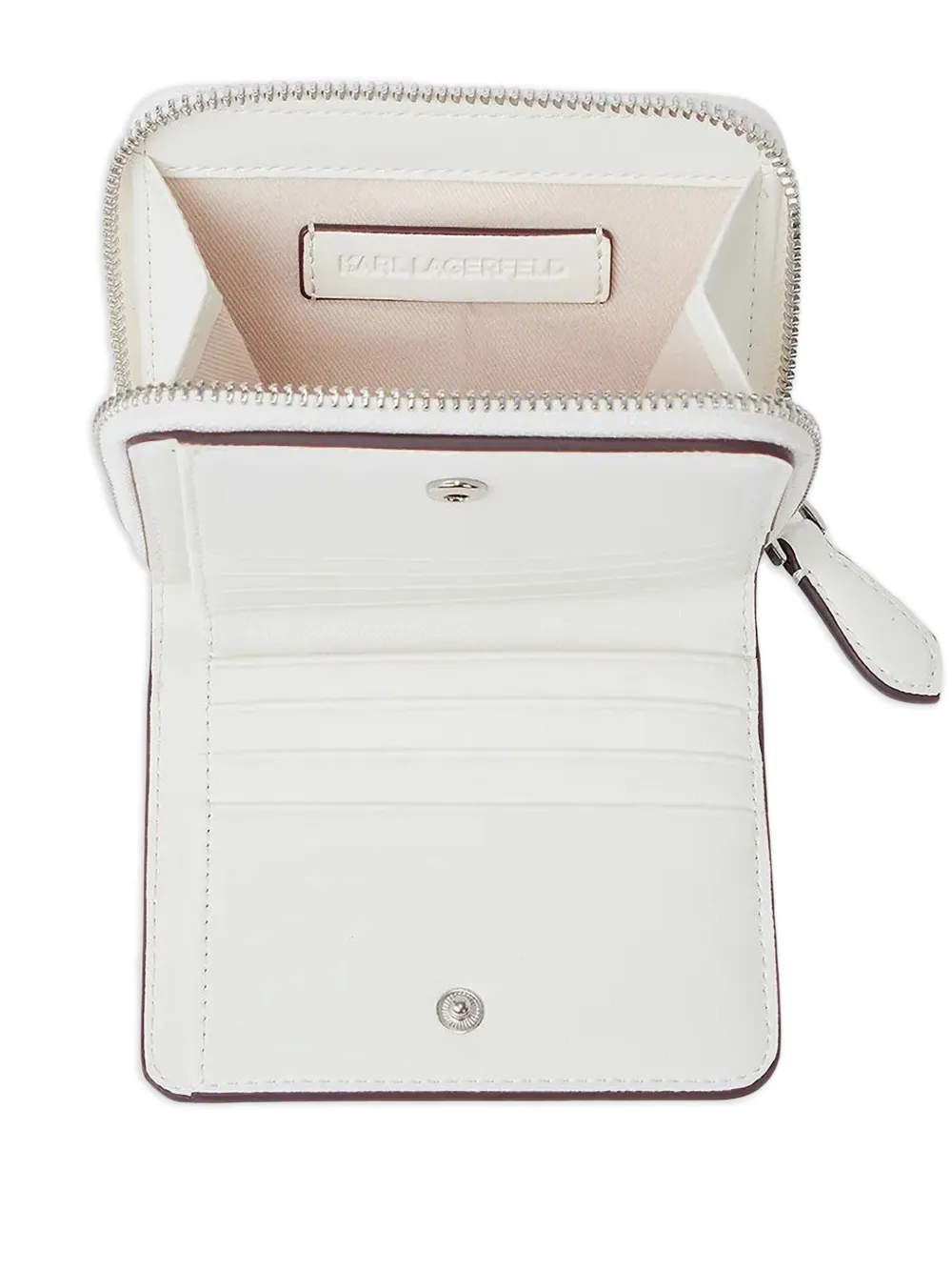 Karl Lagerfeld Portemonnee met logoprint Wit