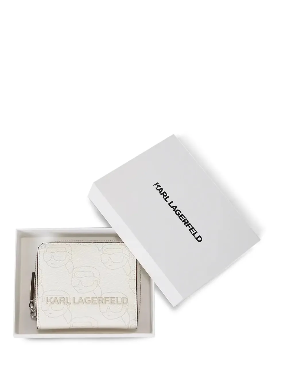 Karl Lagerfeld Portemonnee met logoprint Wit