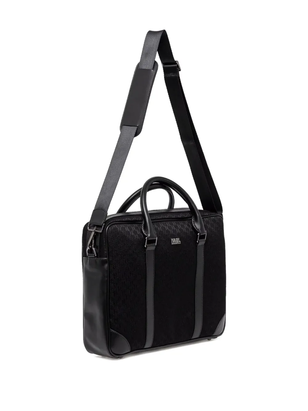Karl Lagerfeld K/Monogram briefcase - Zwart