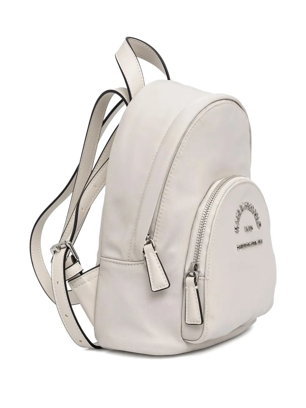 Karl Lagerfeld logo-lettering backpack - Wit