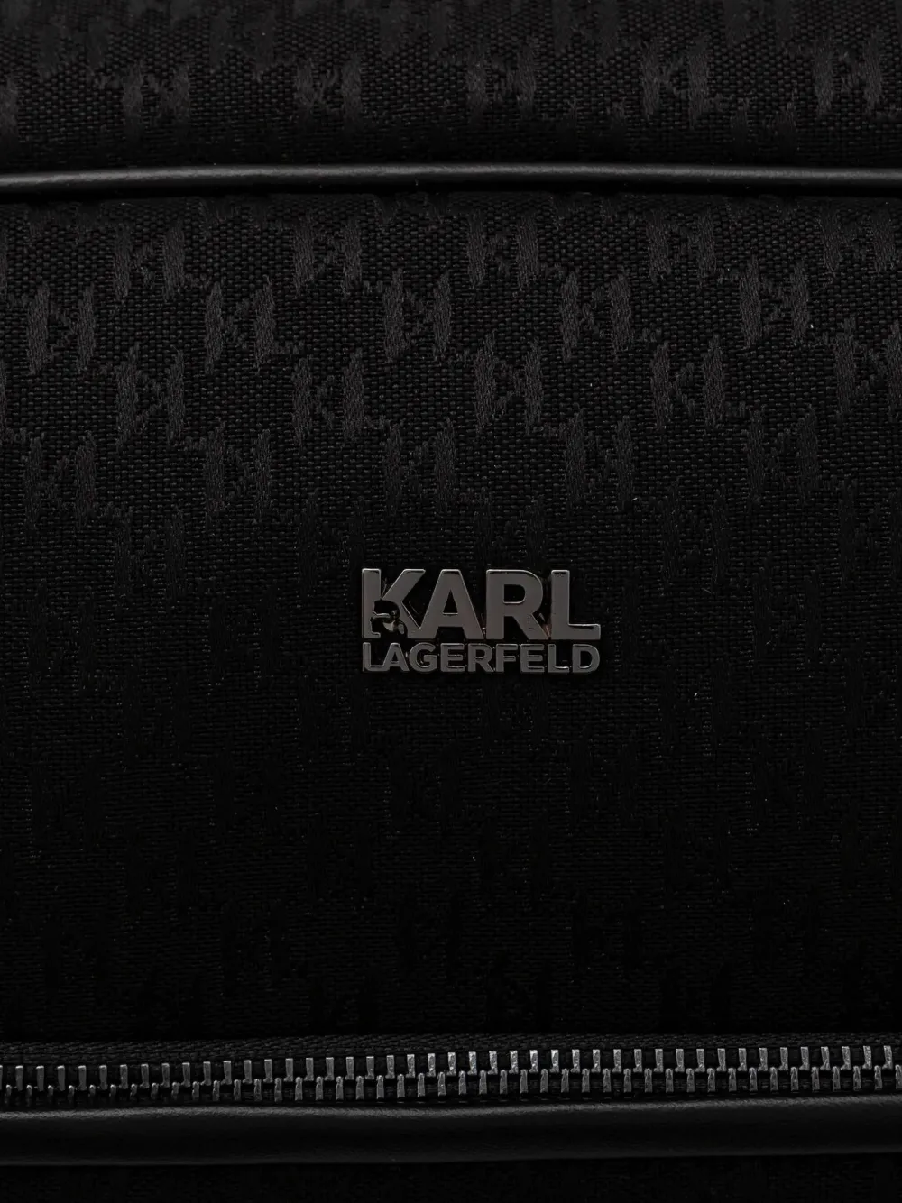 Karl Lagerfeld Duffeltas met logo-reliëf Zwart
