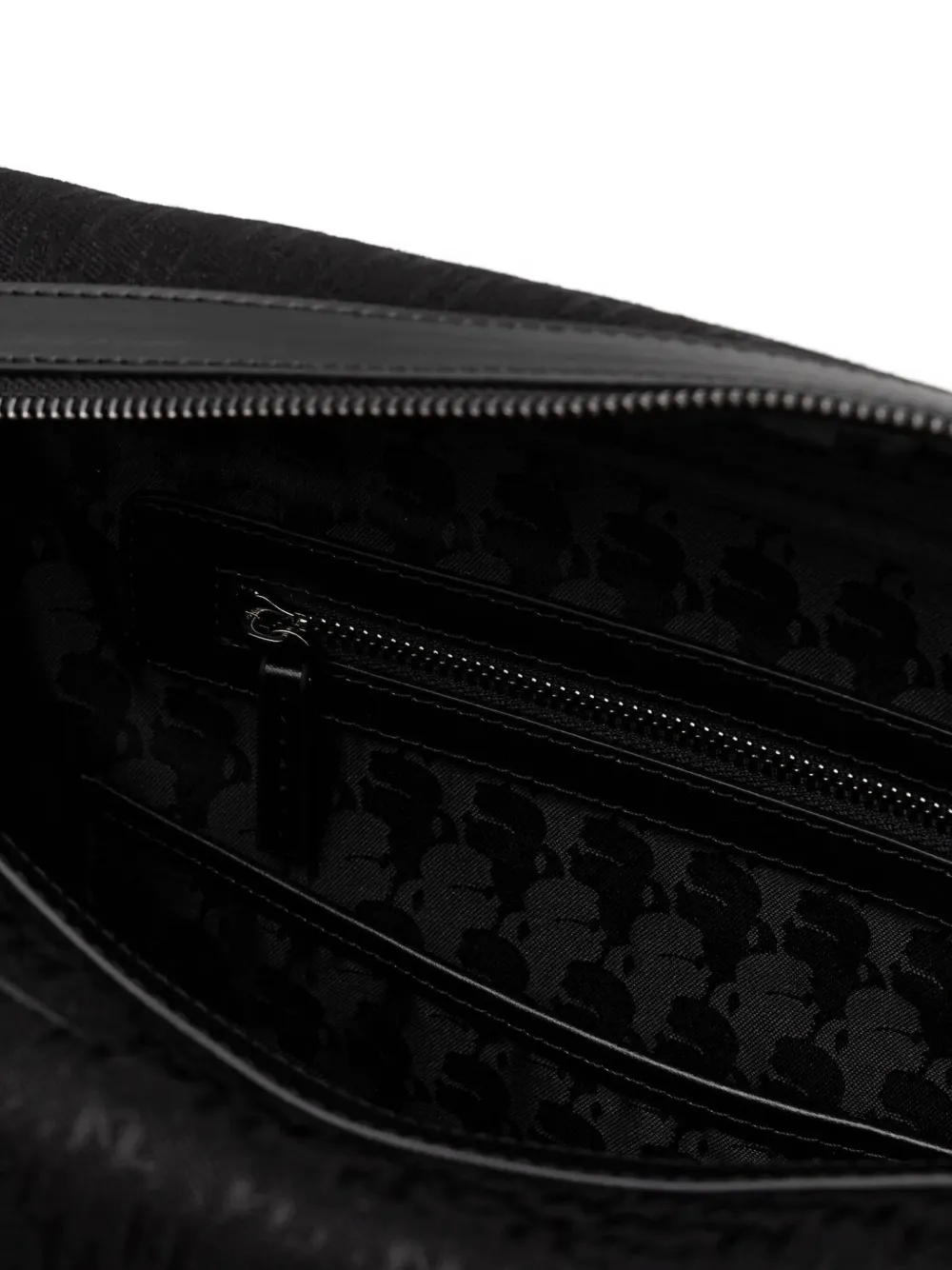 Karl Lagerfeld Duffeltas met logo-reliëf Zwart