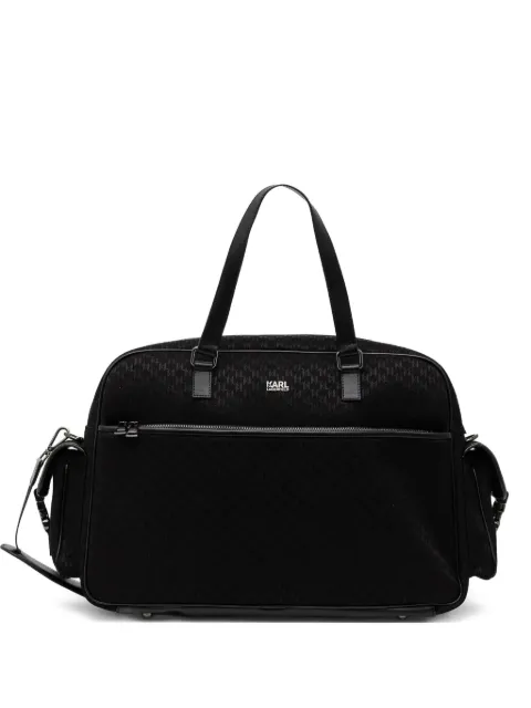 Karl Lagerfeld bolsa duffle con logo en relieve