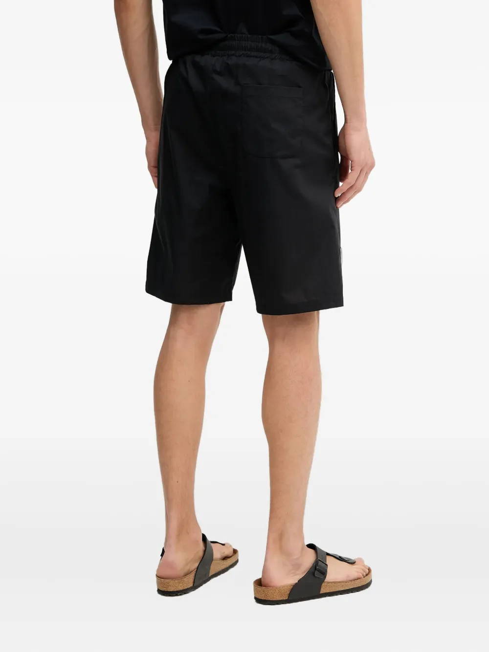 Karl Lagerfeld logo-appliqué elasticated shorts Zwart