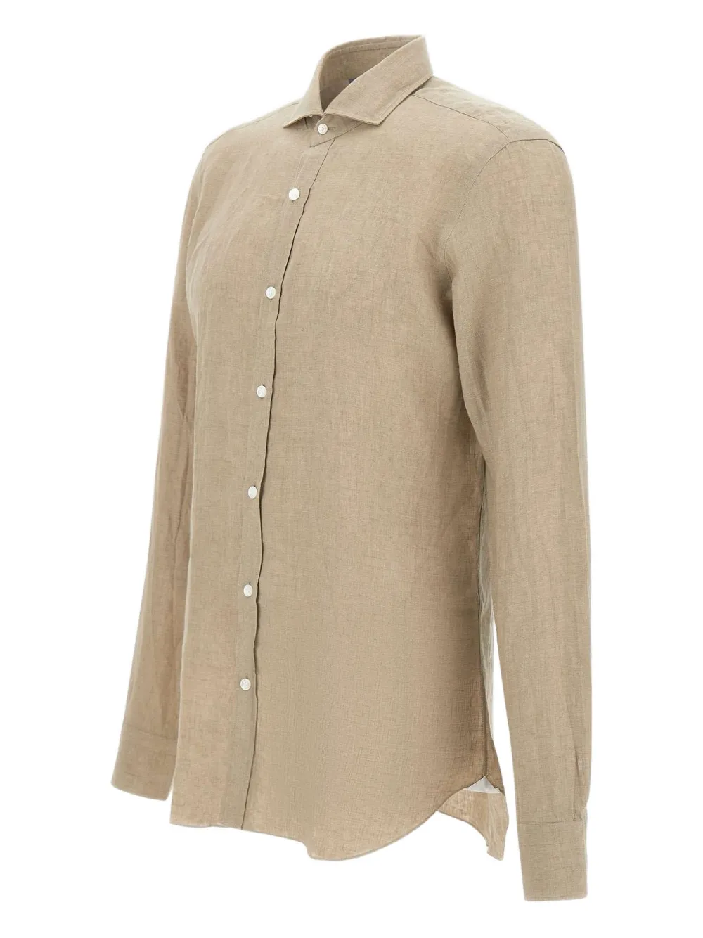 Barba Linnen overhemd Beige