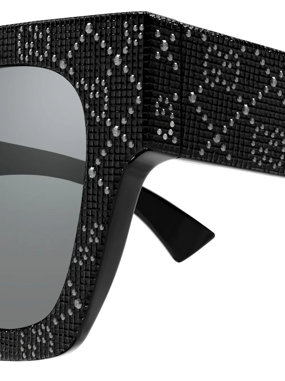 Gucci Eyewear Zonnebril met vierkant montuur Zwart